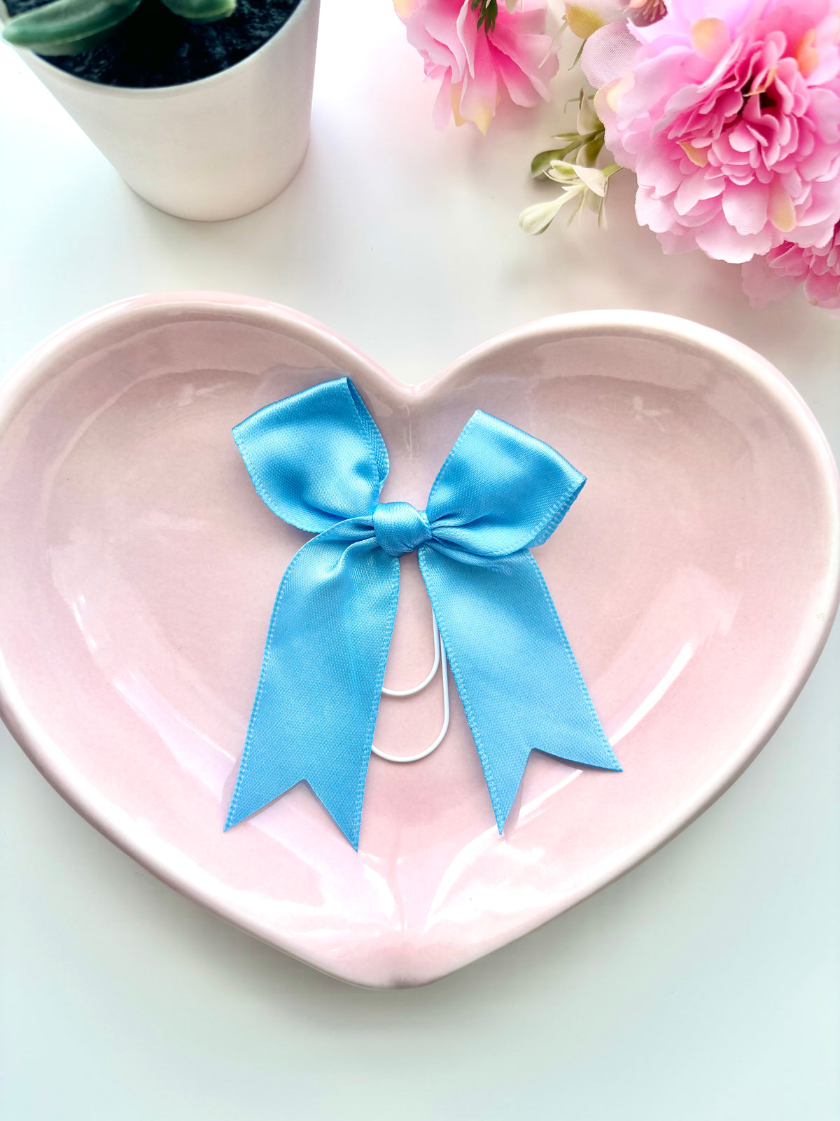 Blue Bow Paperclip