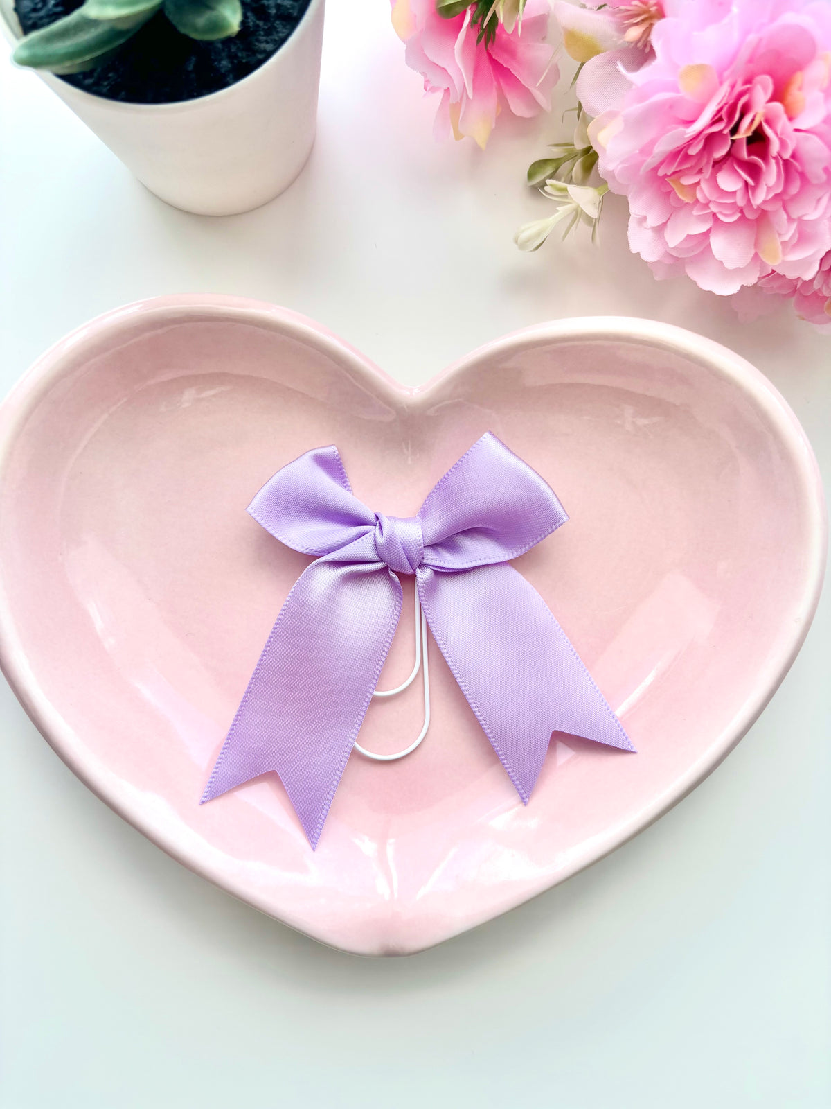 Purple Bow Paperclip