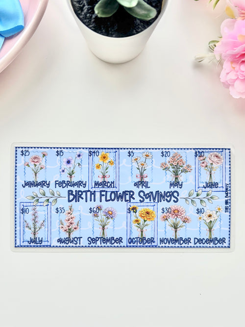 Birth Flower Savings Challenge