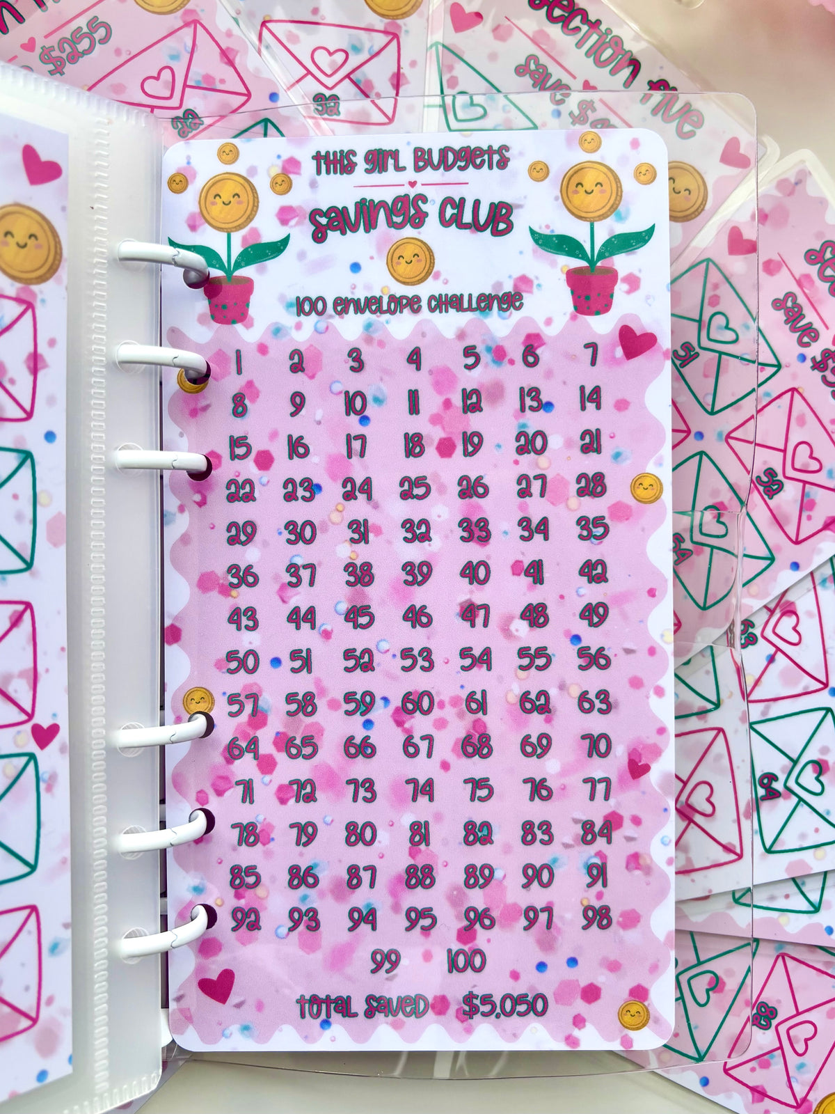 This Girl Budgets Savings Club - 100 Envelope Challenge