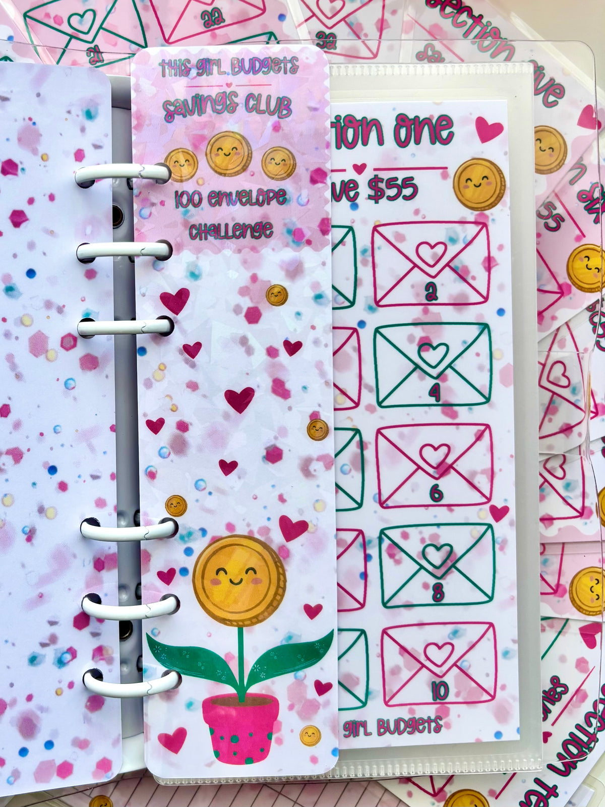 This Girl Budgets Savings Club - 100 Envelope Challenge
