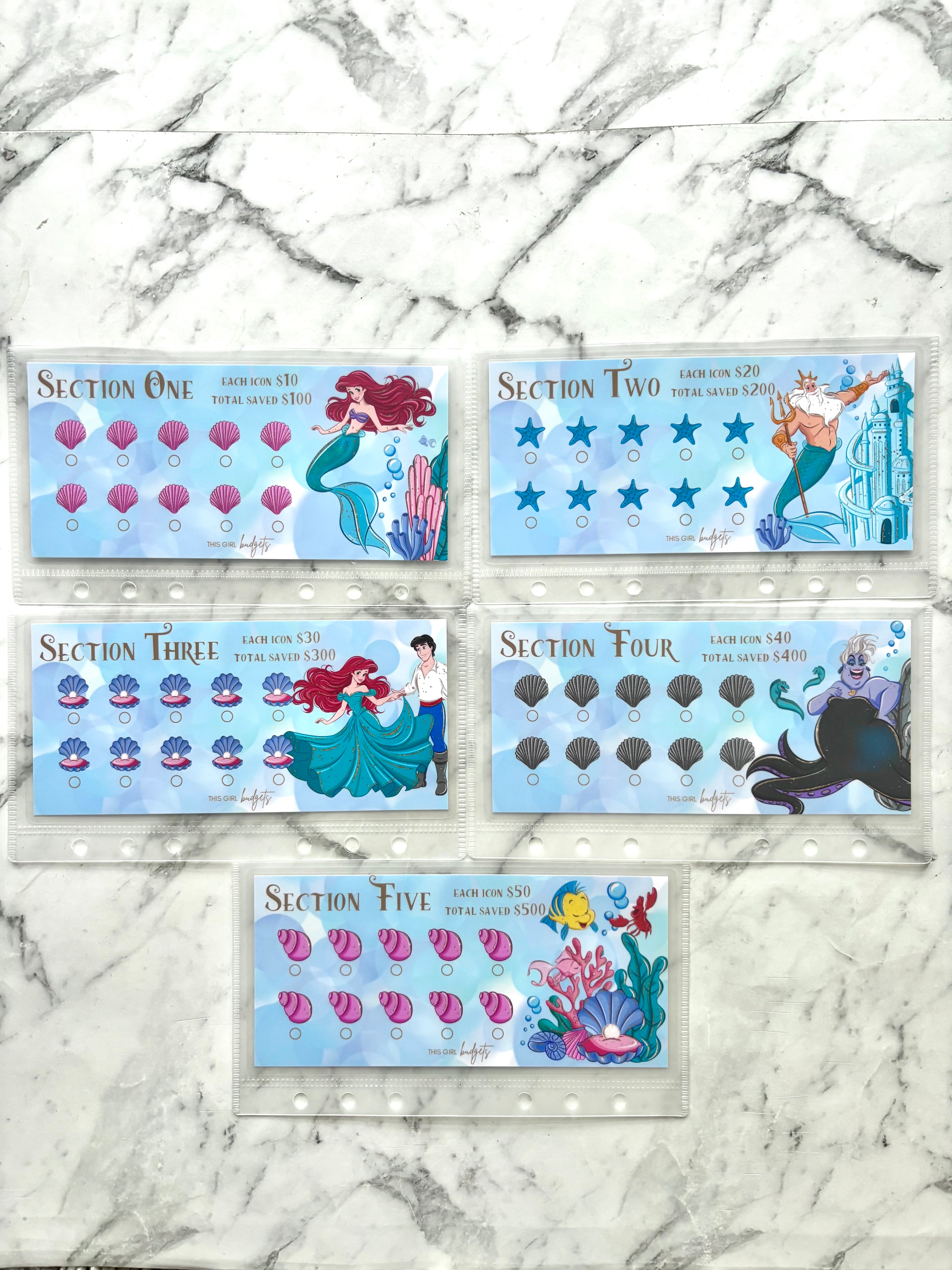 The Little Mermaid Savings Challenge