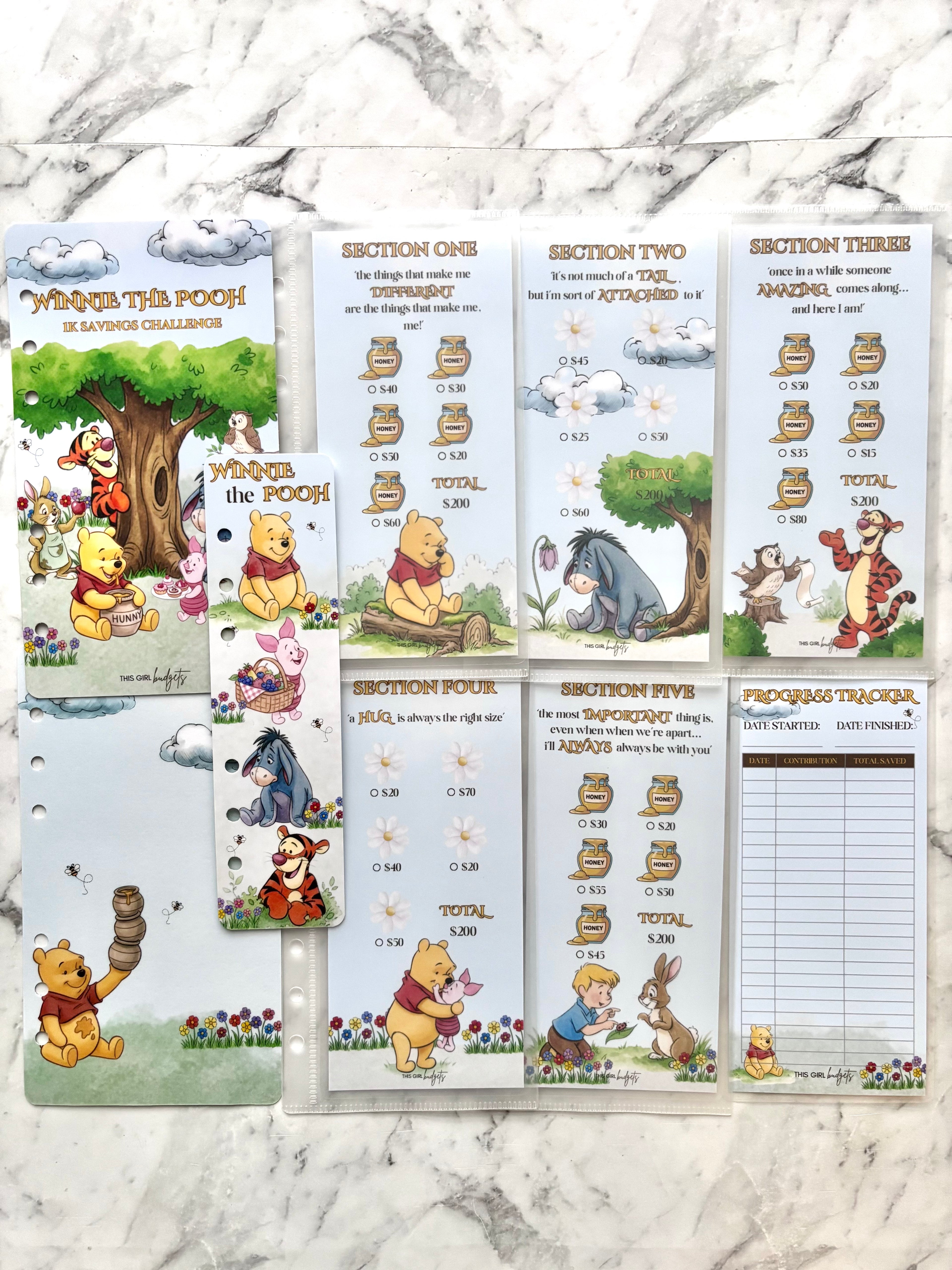 Winnie The Pooh Savings Challenge