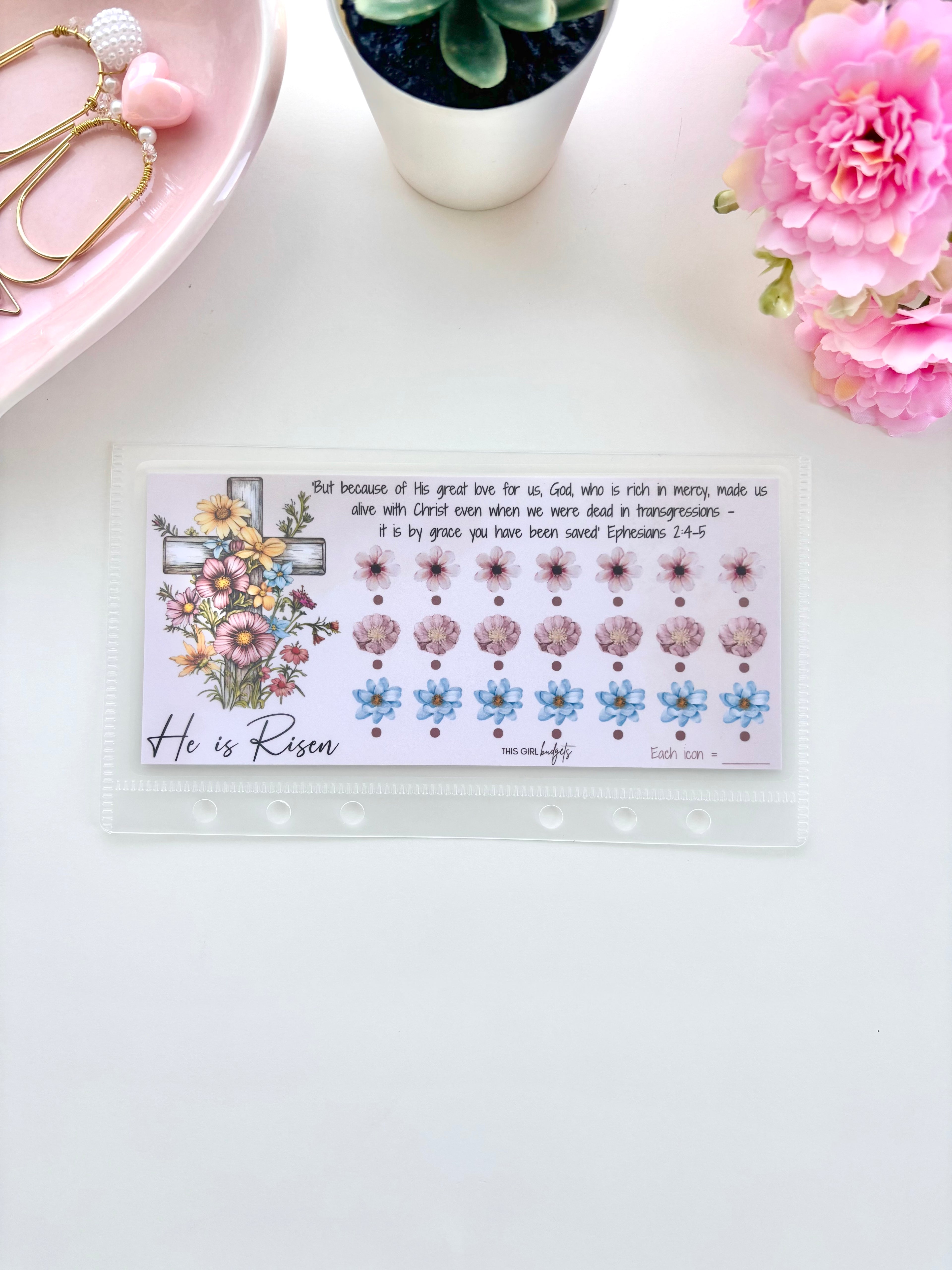 He Is Risen Easter Savings Challenge