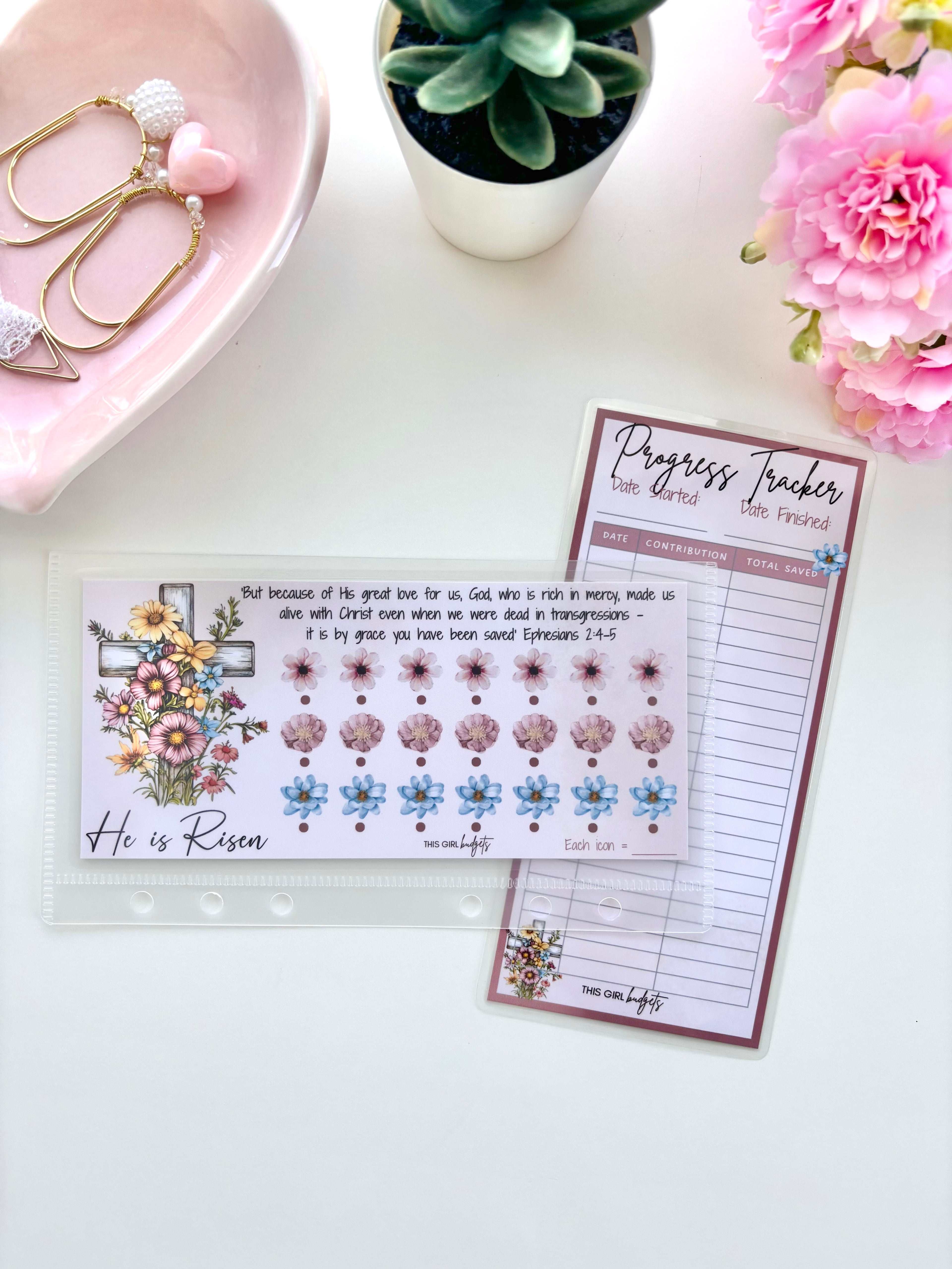 He Is Risen Easter Savings Challenge