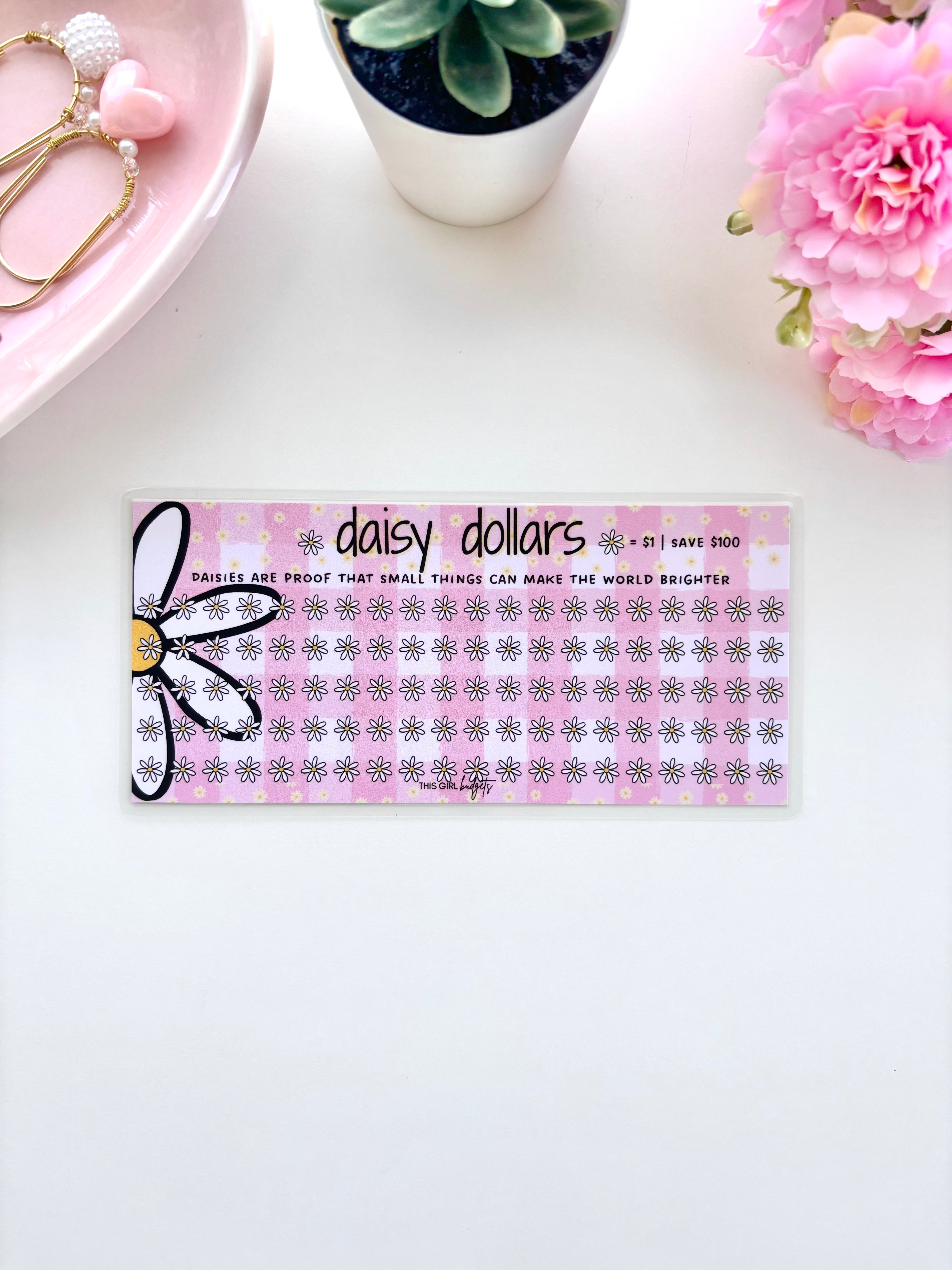 Daisy Dollars Savings Challenge - Pink