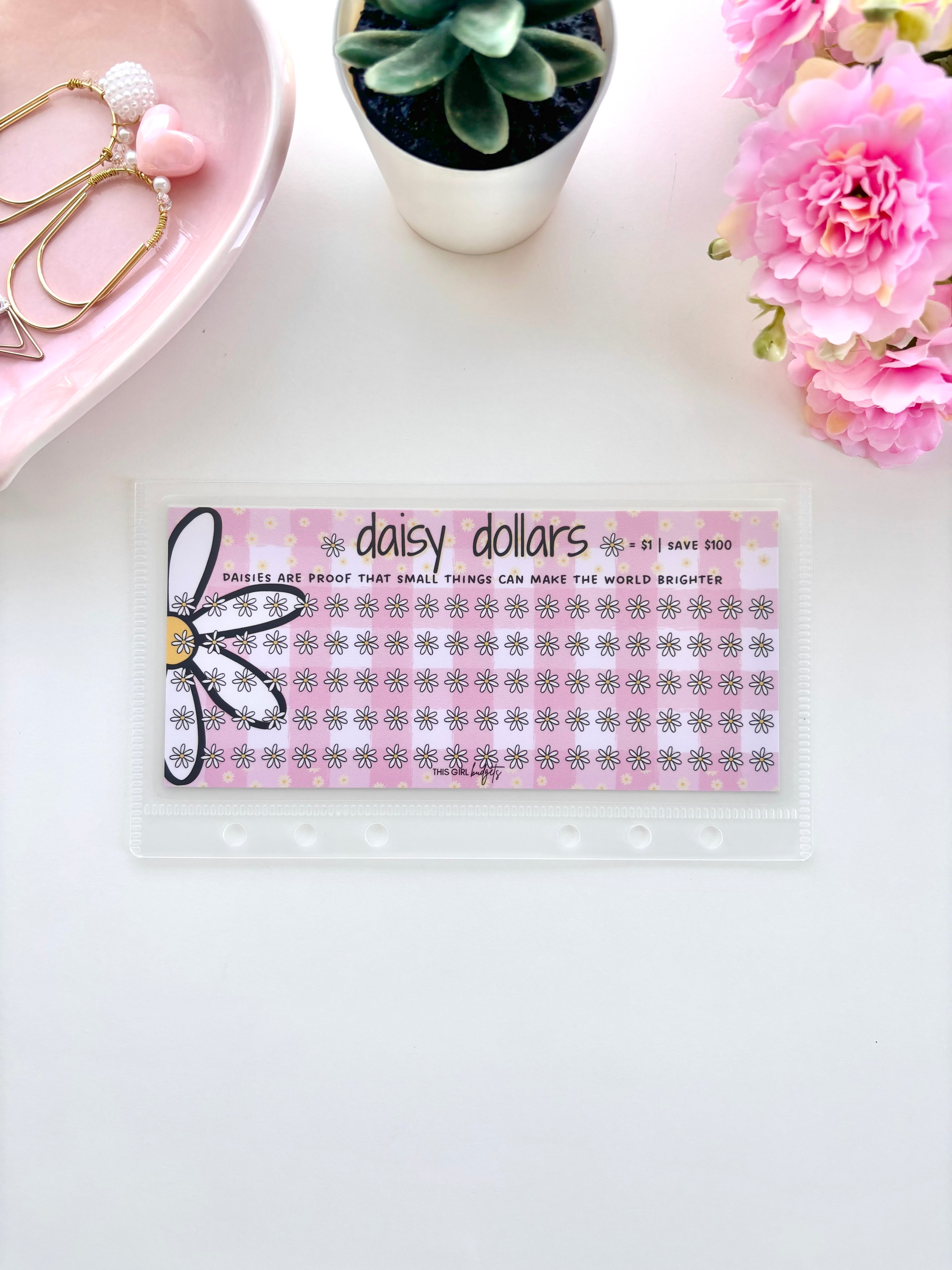 Daisy Dollars Savings Challenge - Pink