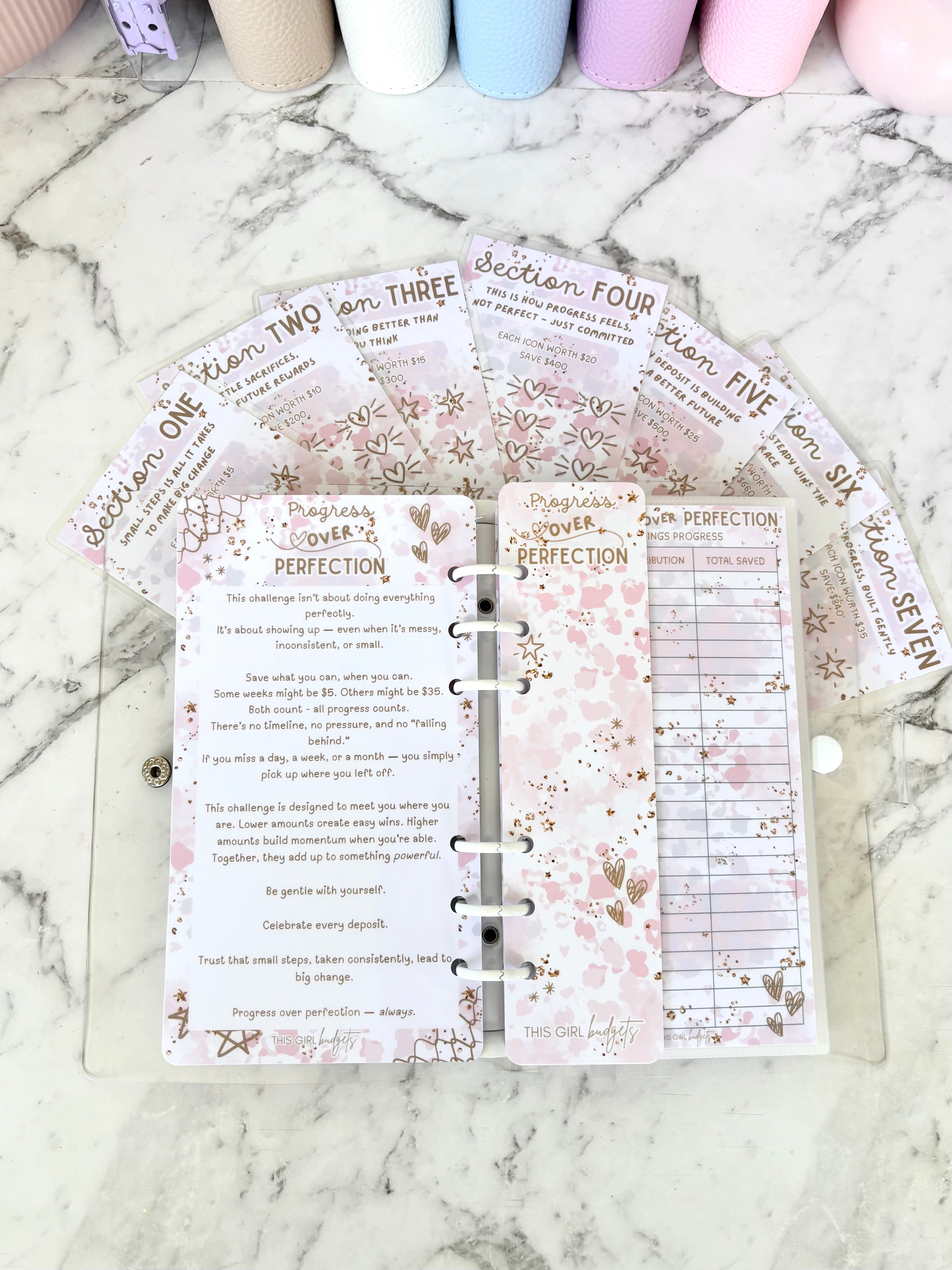 Progress Over Perfection $3K Savings Challenge (A6)