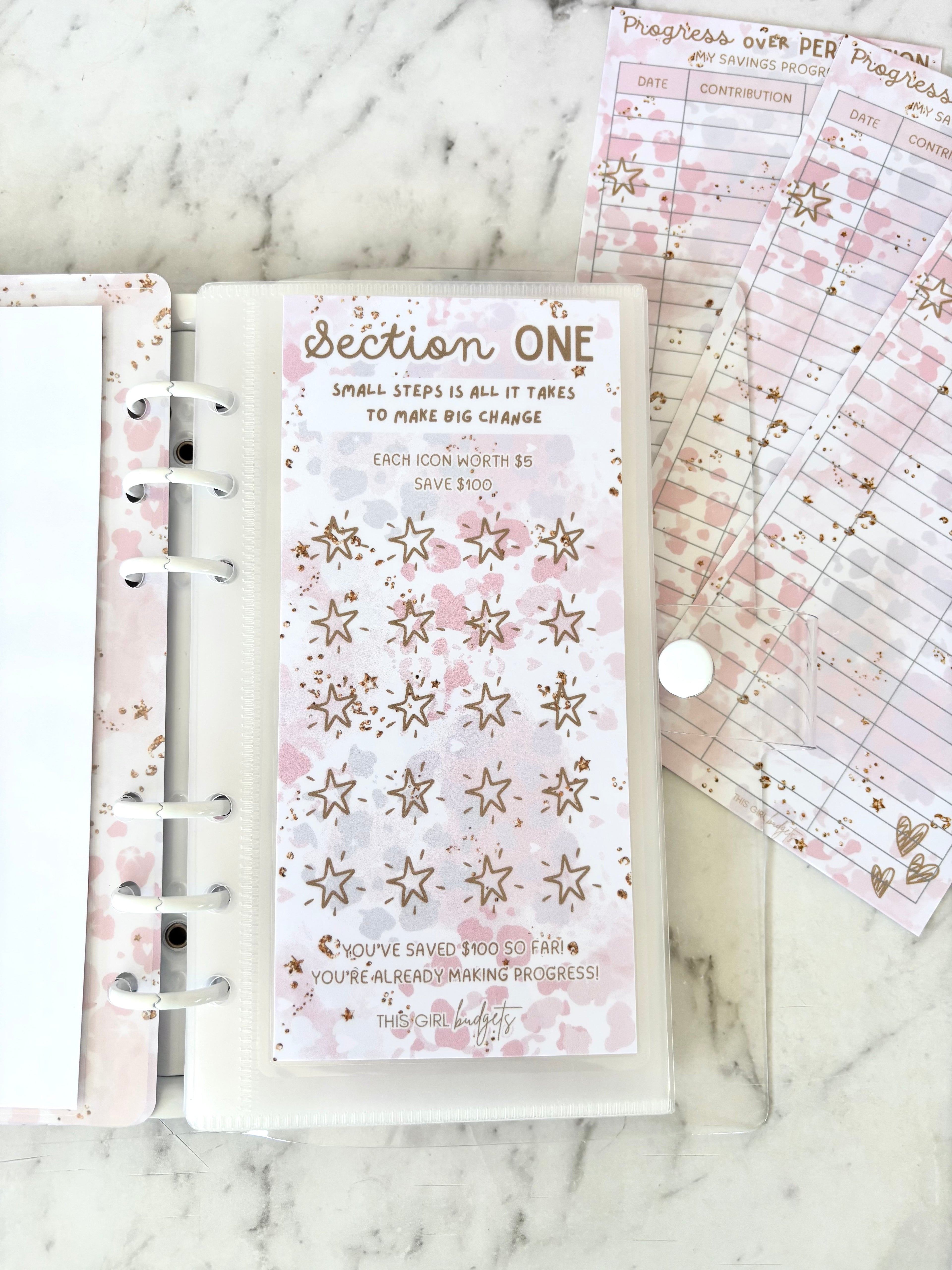 Progress Over Perfection $3K Savings Challenge (A6)