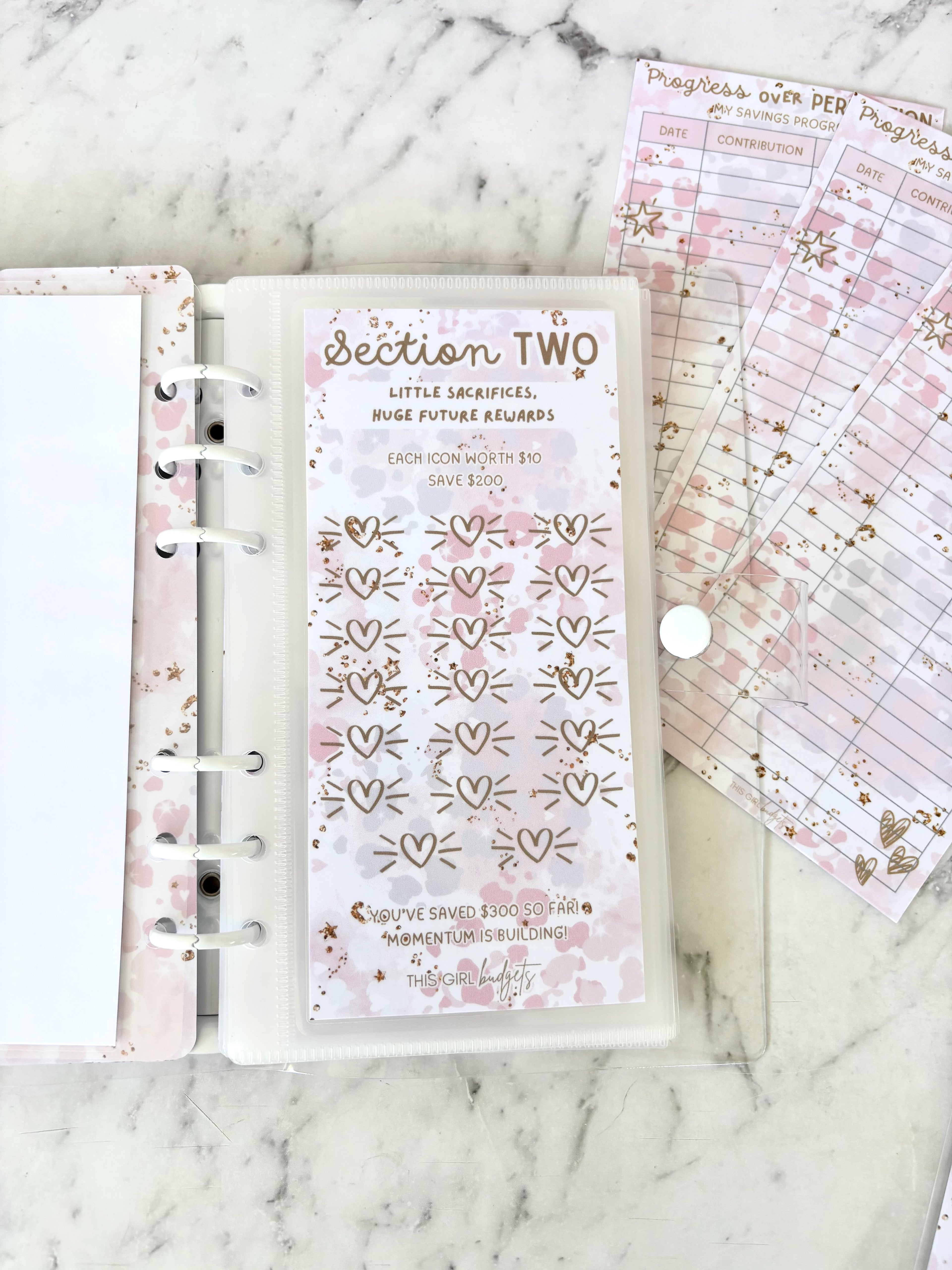 Progress Over Perfection $3K Savings Challenge (A6)