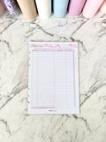 Bills Due Tracker Reusable Sheet