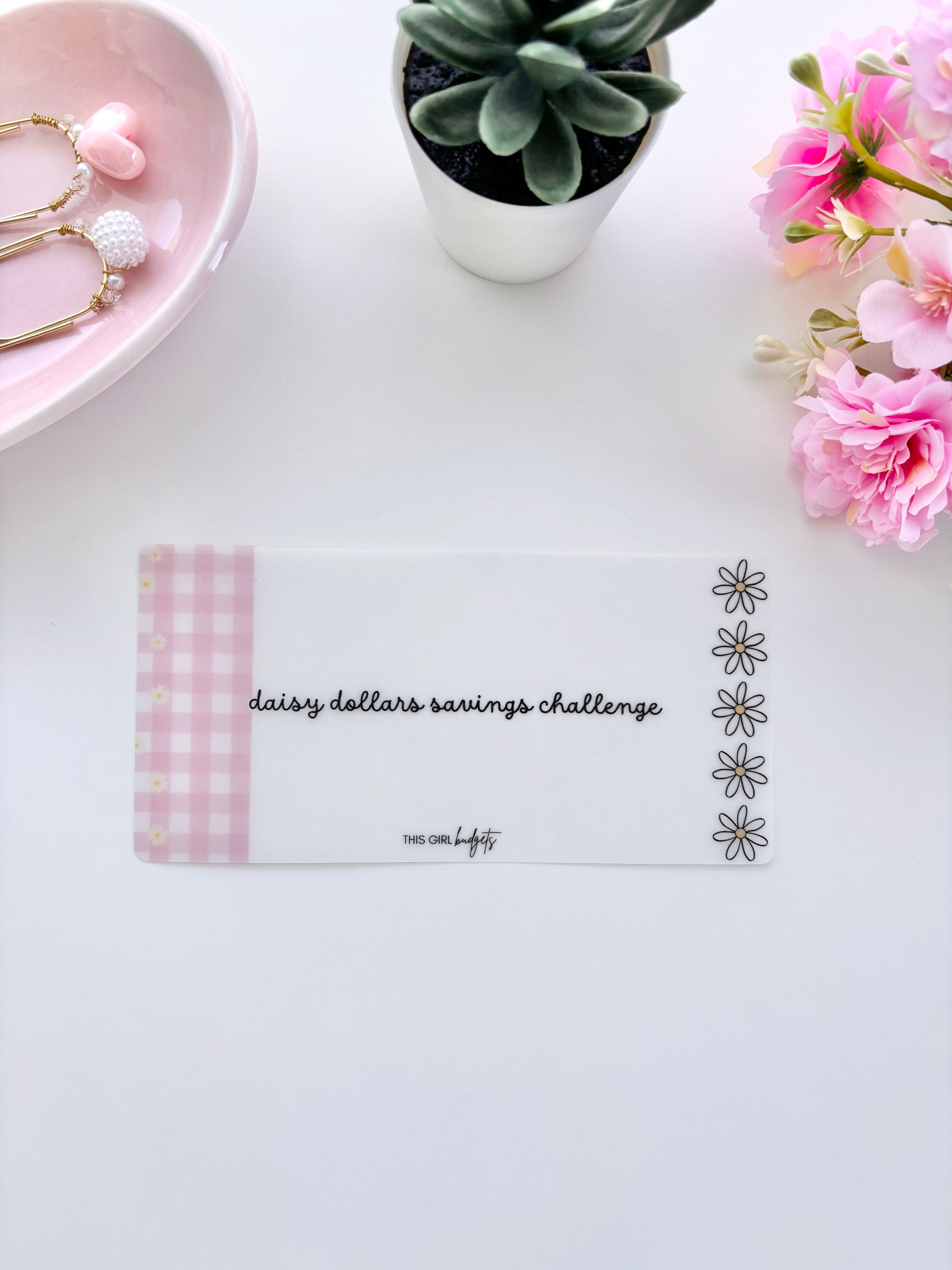 Daisy Dollars Savings Challenge - Pink