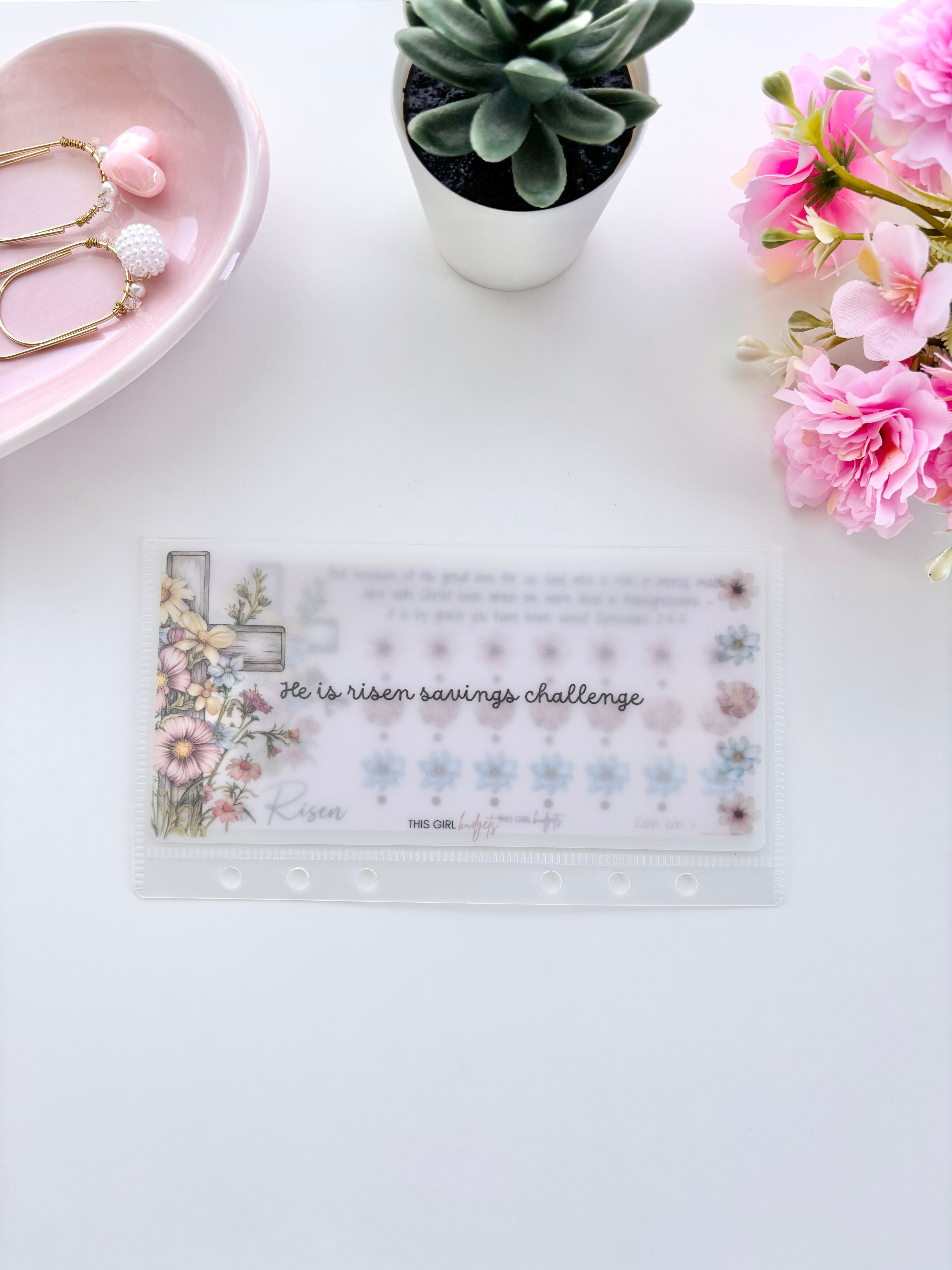 He Is Risen Easter Savings Challenge