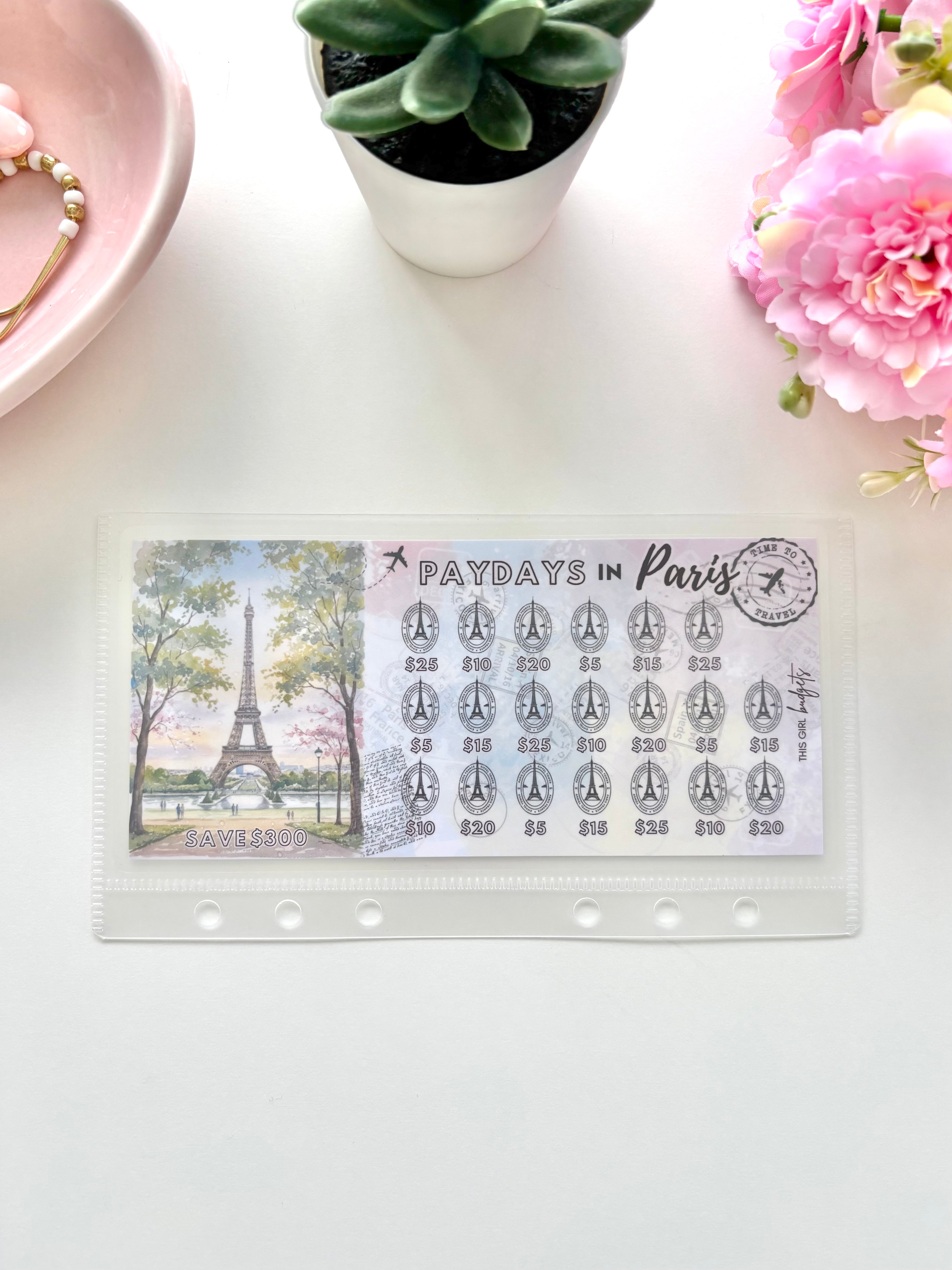 Paydays In Paris Savings Challenge