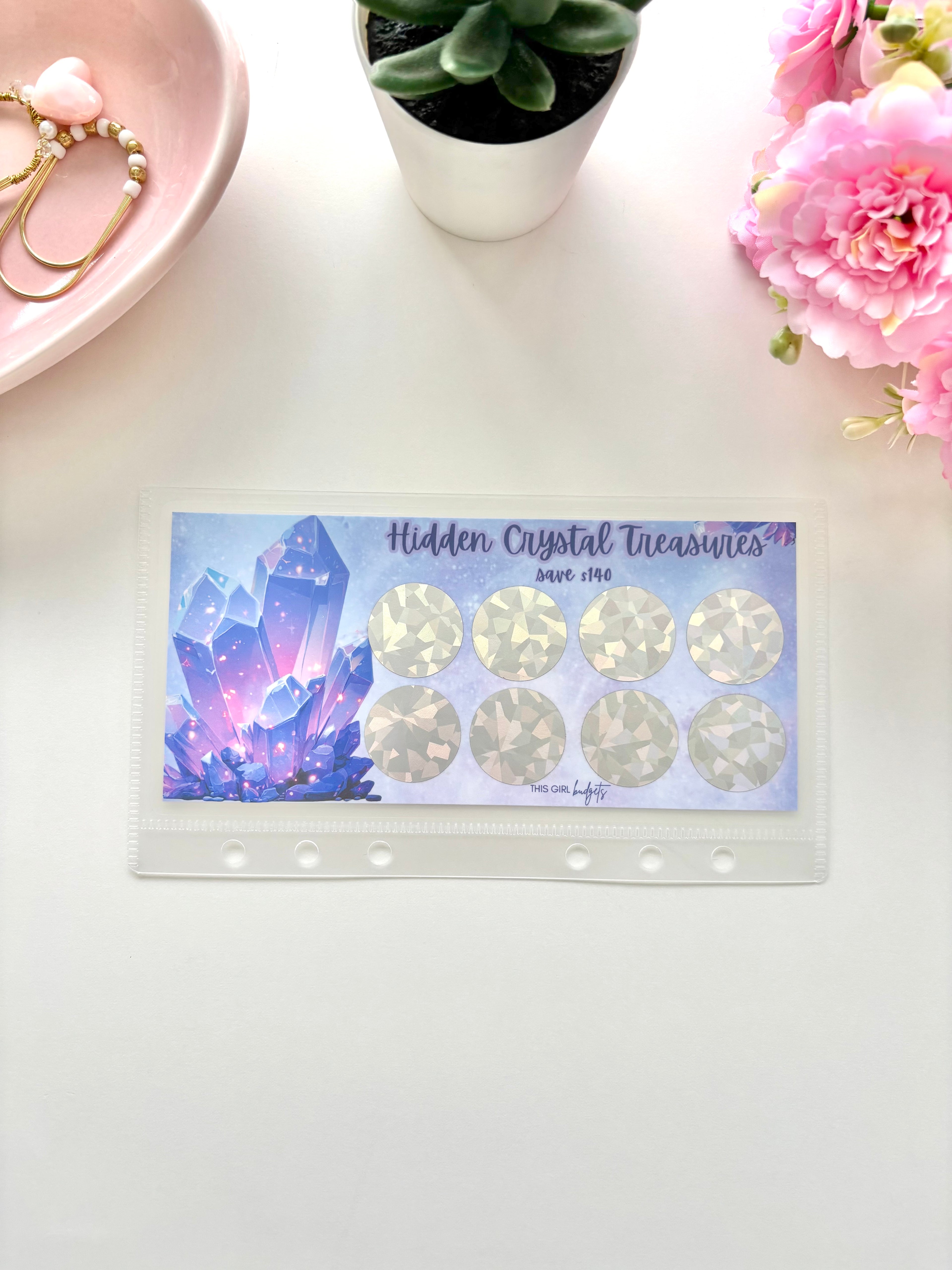 Hidden Crystal Treasures Savings Challenge