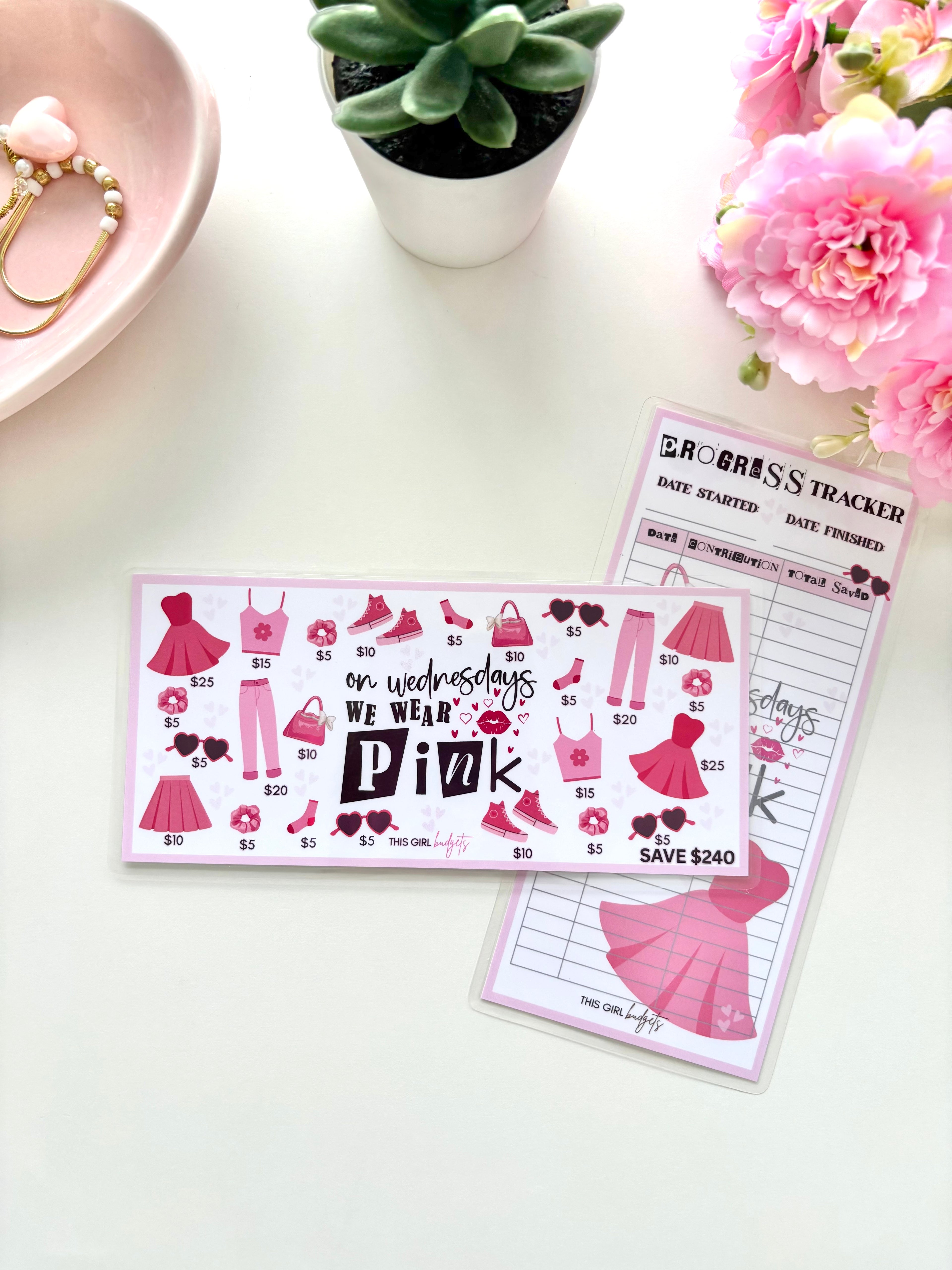 On Wednesdays We Wear Pink Savings Challenge