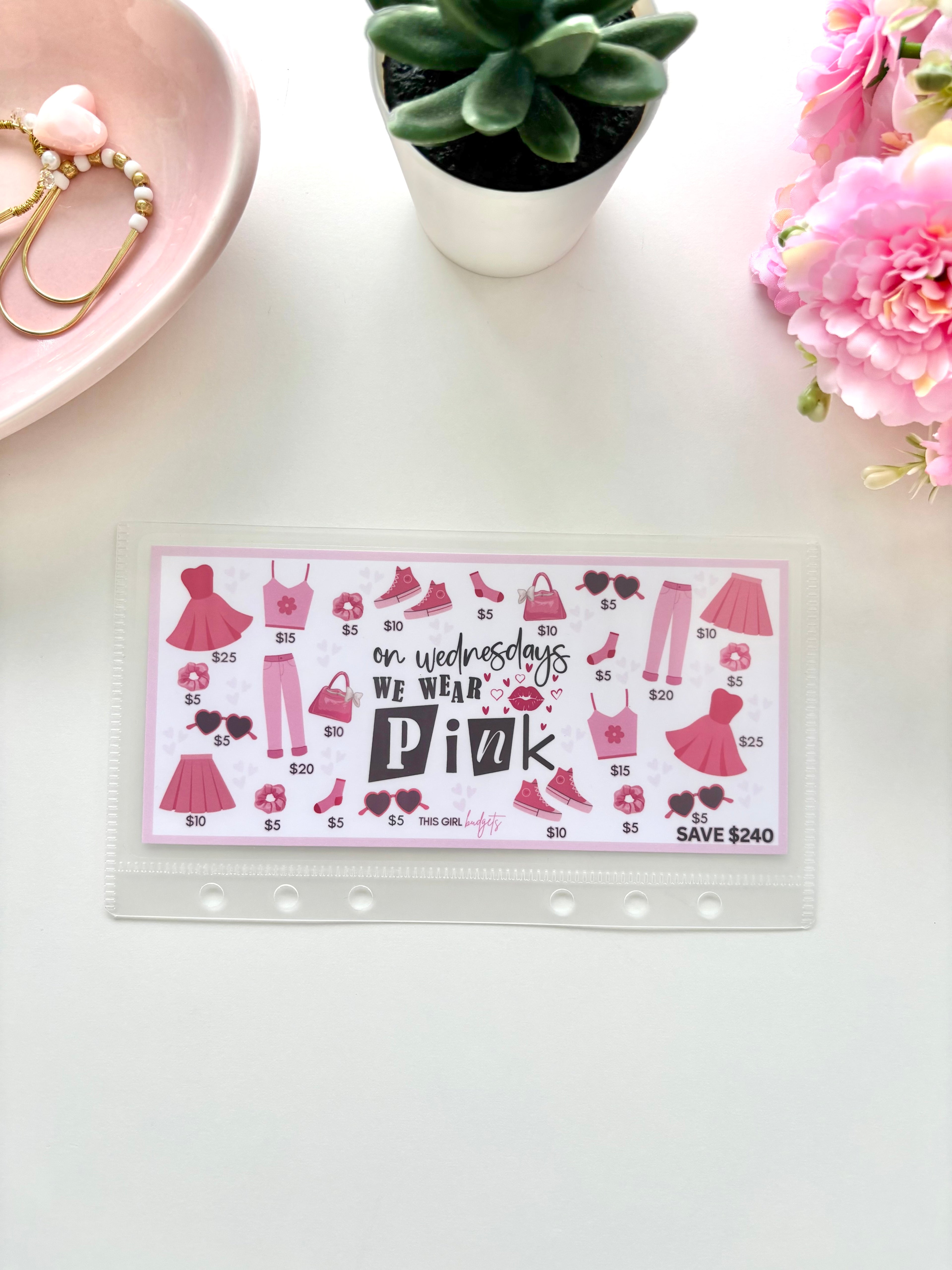 On Wednesdays We Wear Pink Savings Challenge