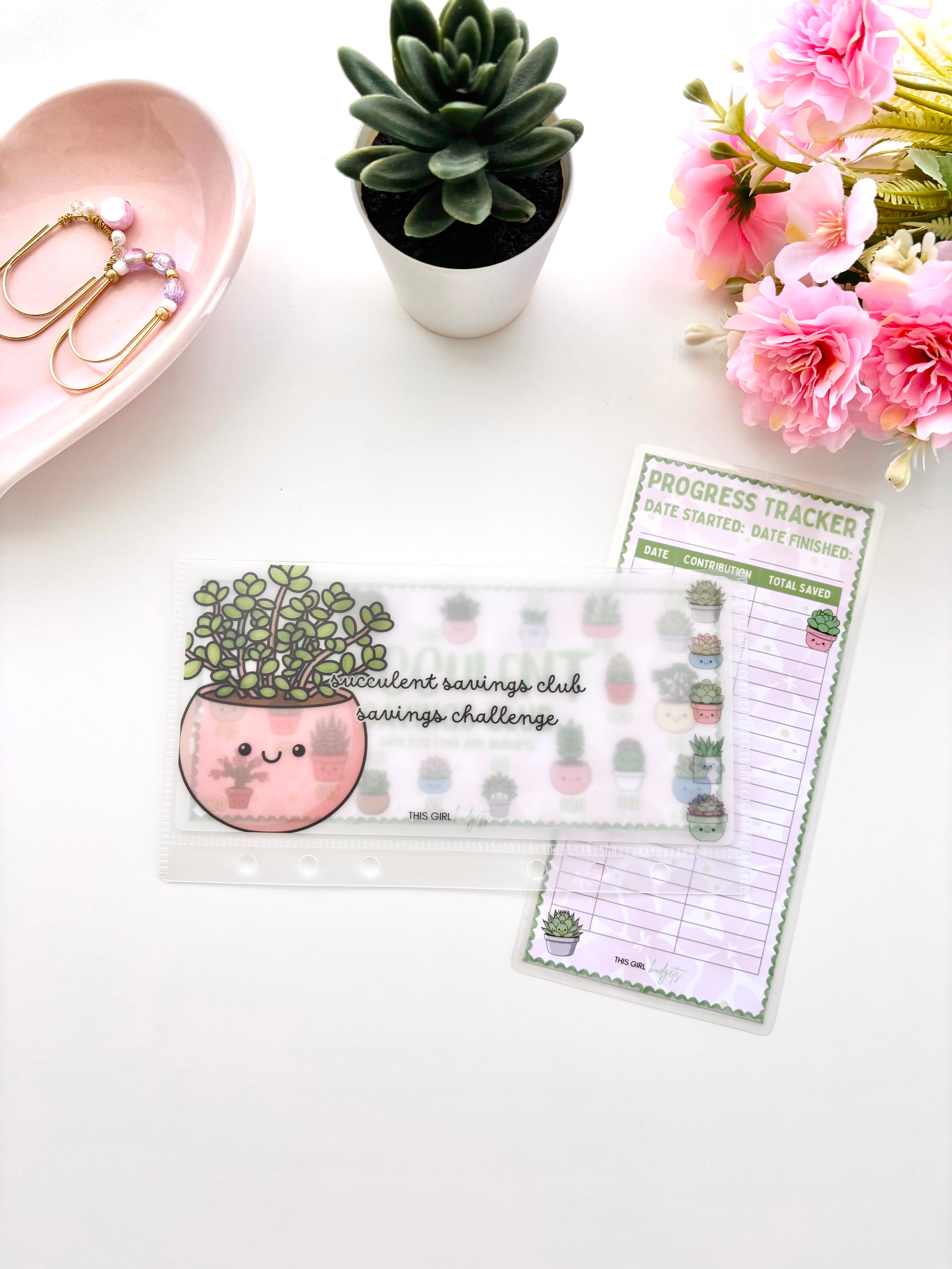 Succulent Savings Club Savings Challenge