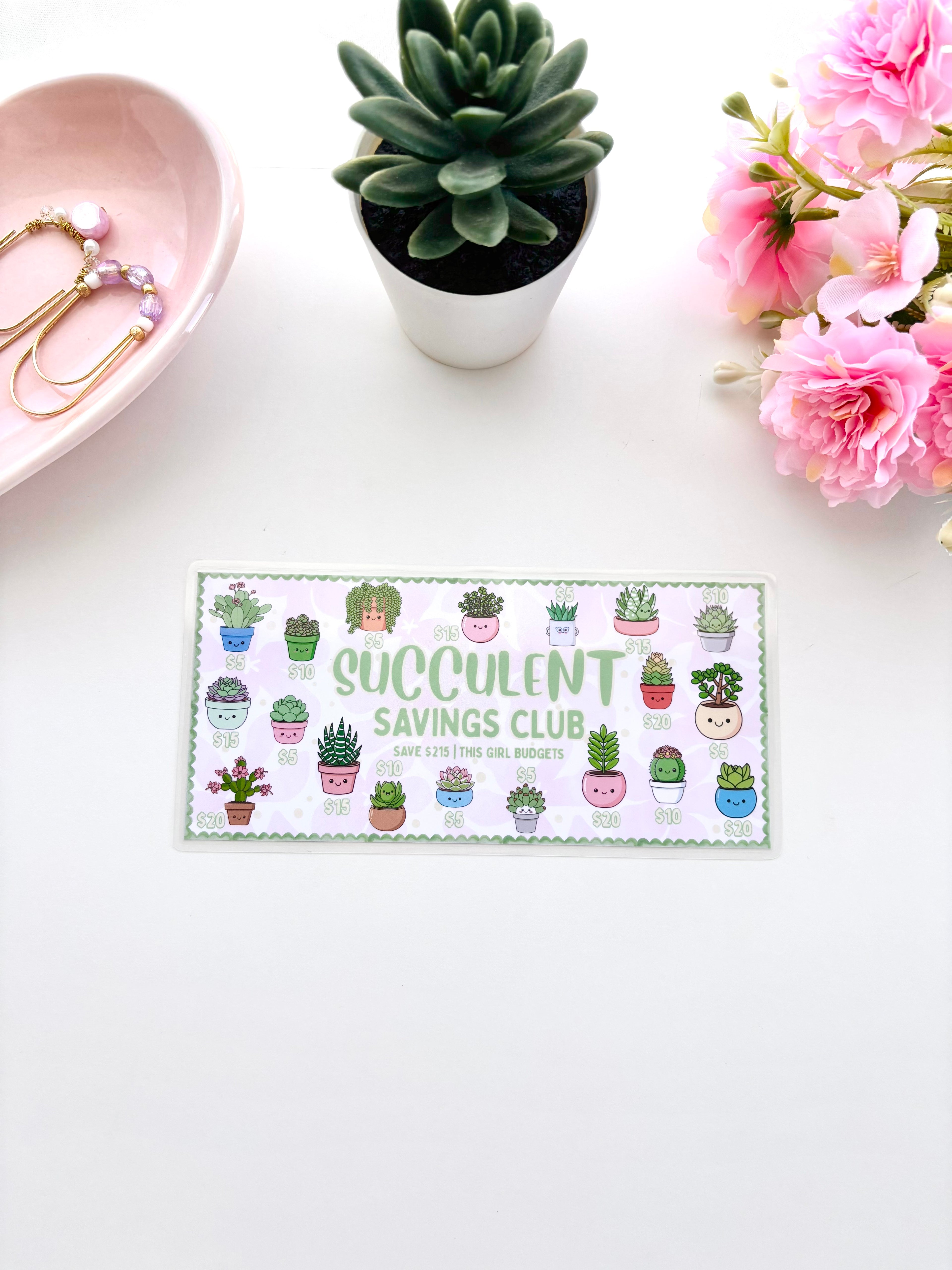 Succulent Savings Club Savings Challenge
