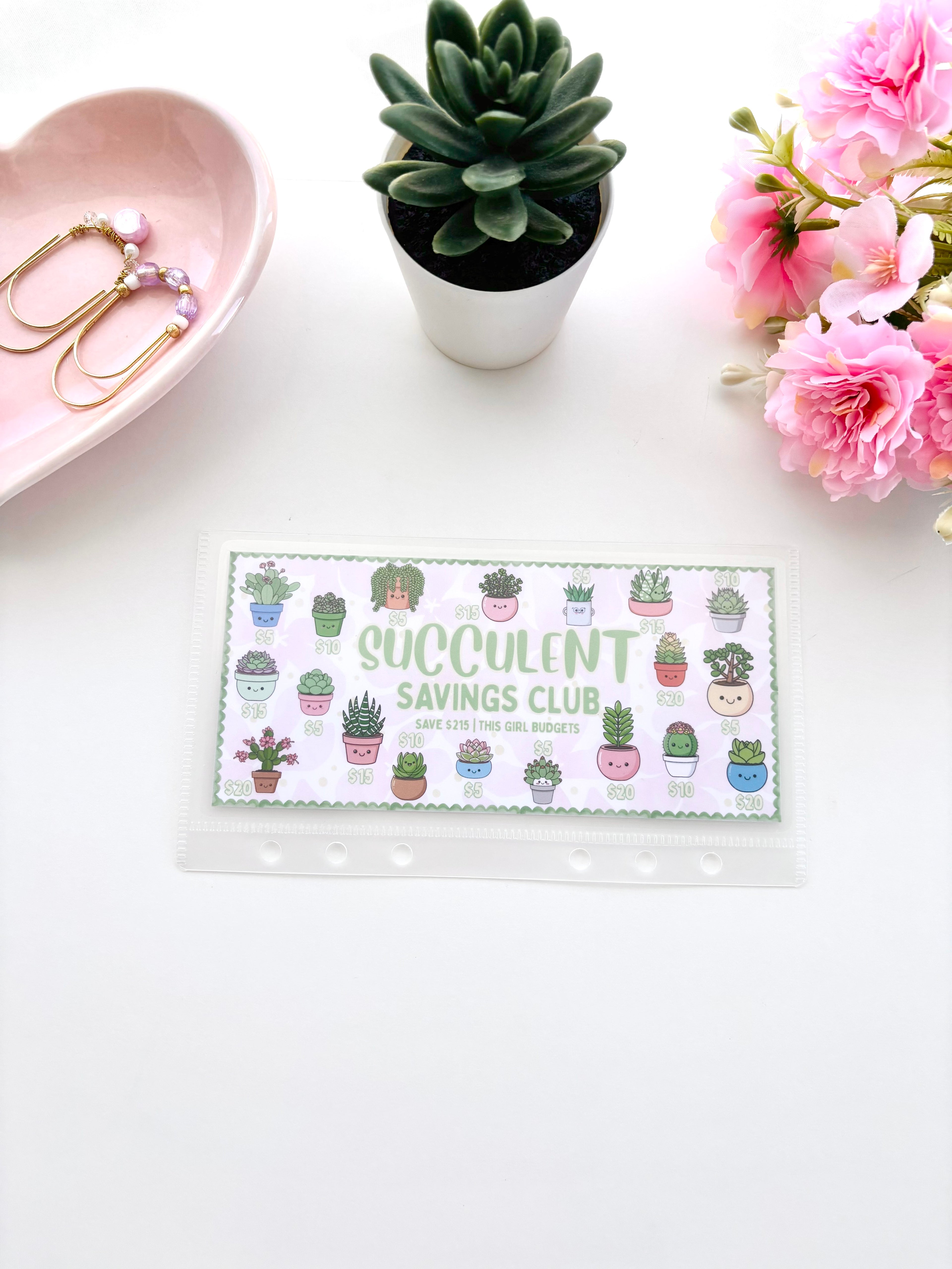 Succulent Savings Club Savings Challenge