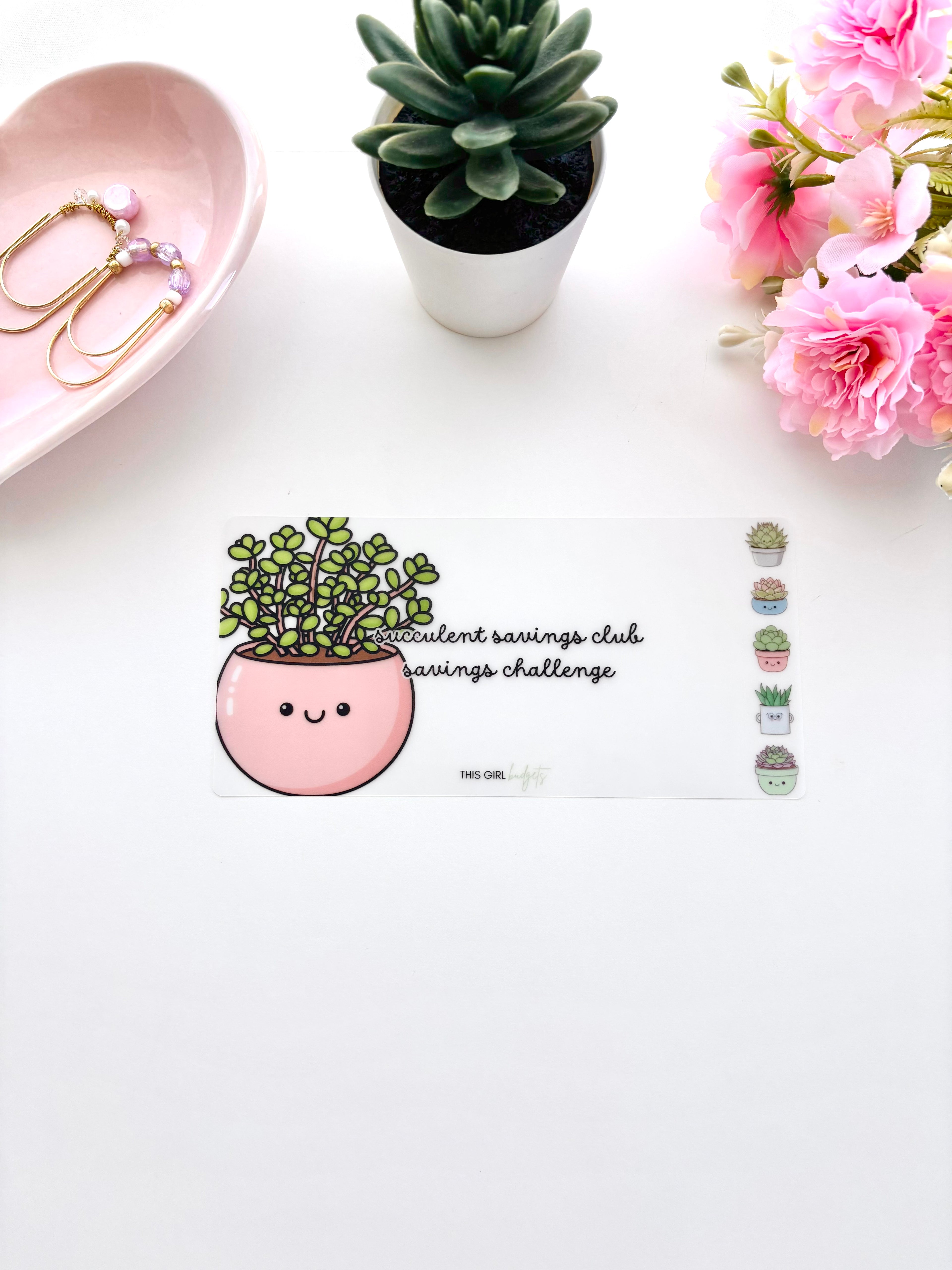 Succulent Savings Club Savings Challenge