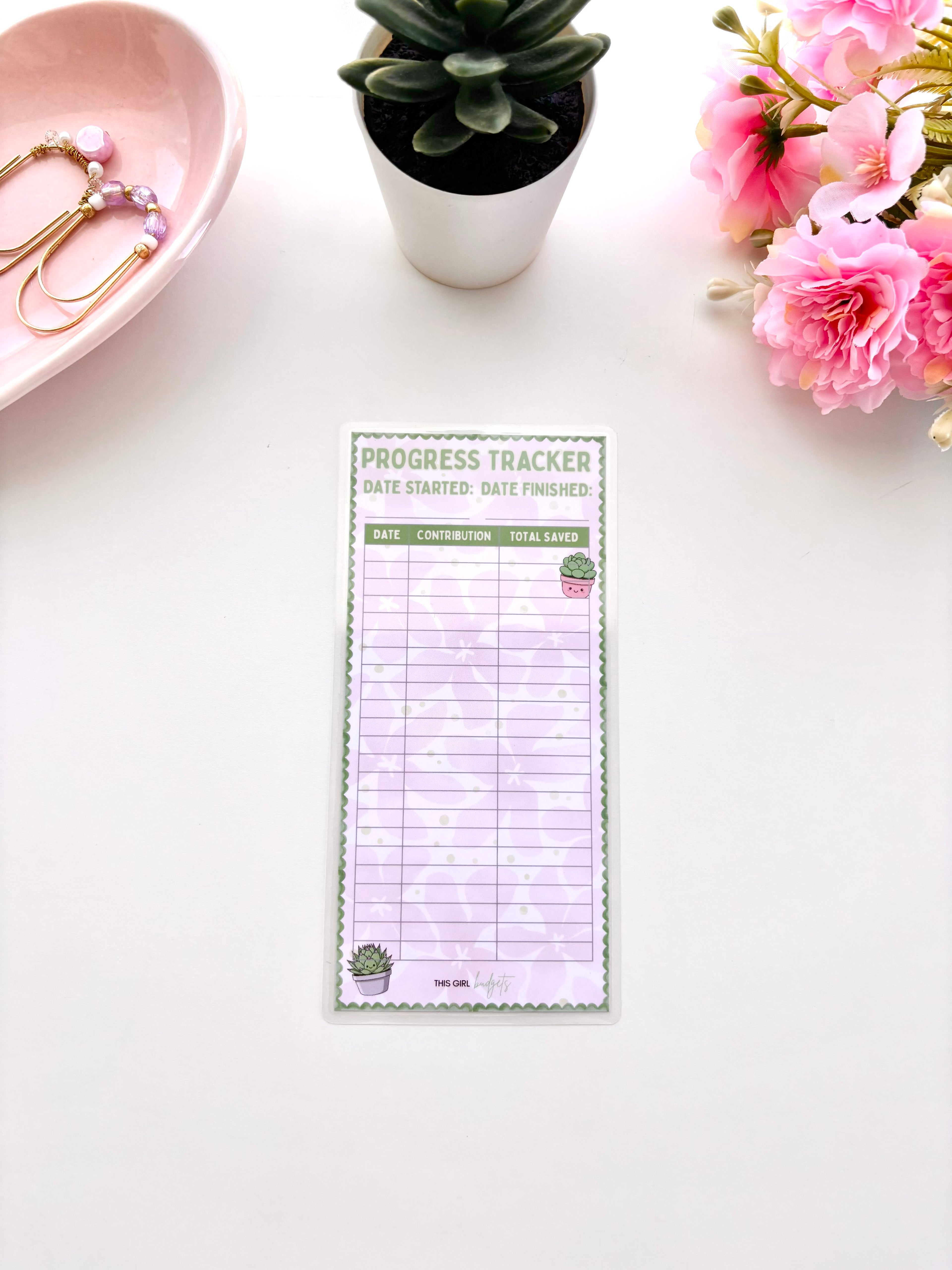 Succulent Savings Club Savings Challenge