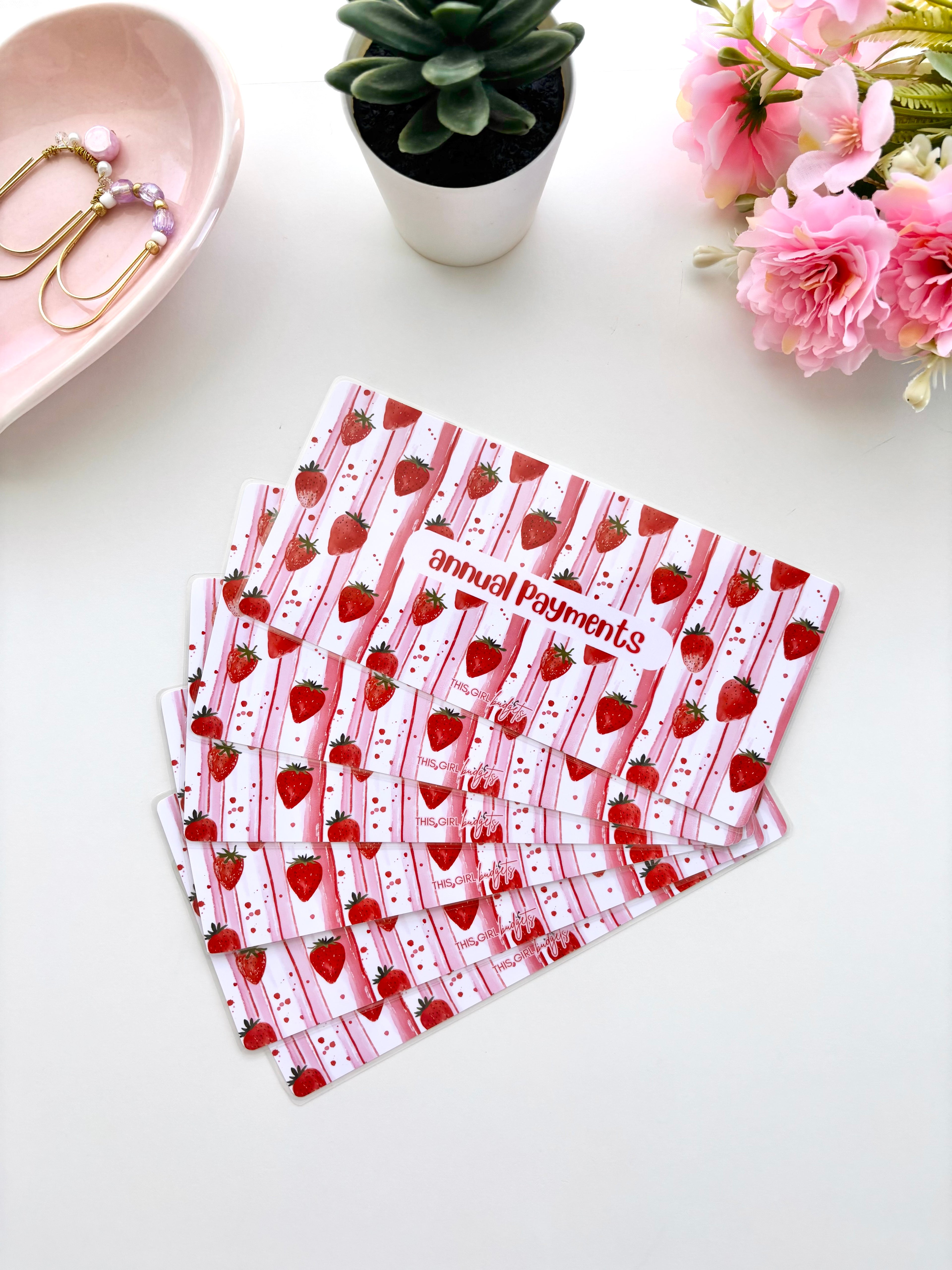 Strawberry Patch Collection: Cash Inserts + Envelopes